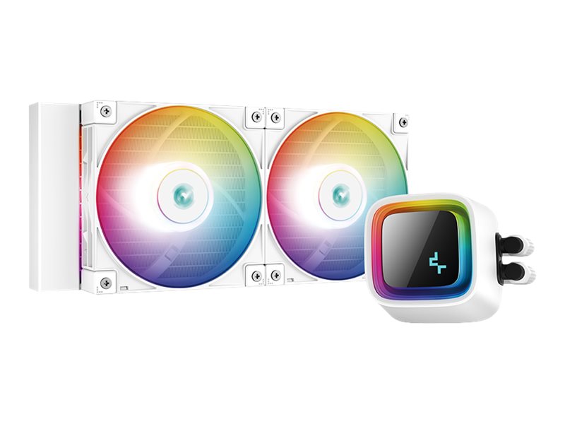 Deepcool LS520 WH Processors flydende kølesystem 1-pack Hvid 120 mm Vandkøling - GEEKD.dk