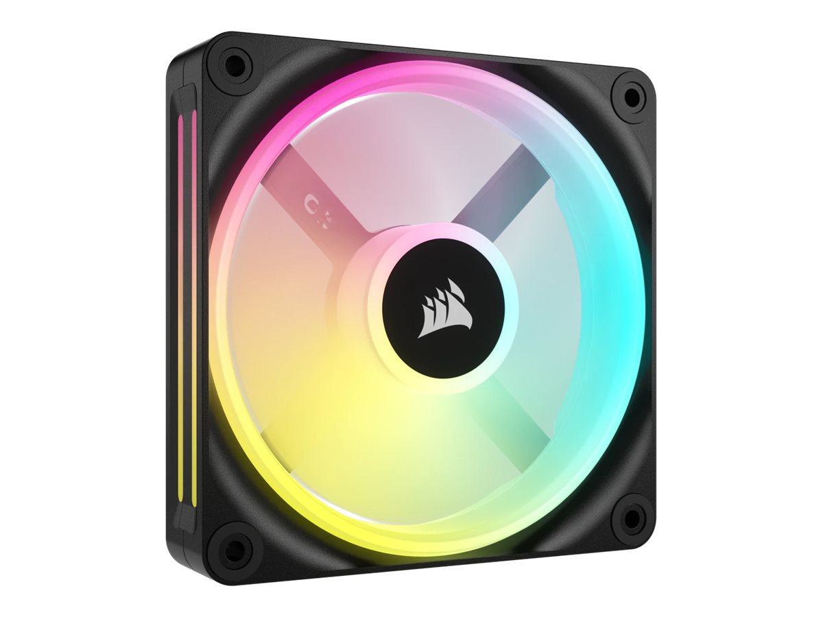 Corsair iCUE LINK QX120 RGB Expansion Fan - Black - Kabinet køler - 120mm - Sort med RGB LED lys - 37 dBA