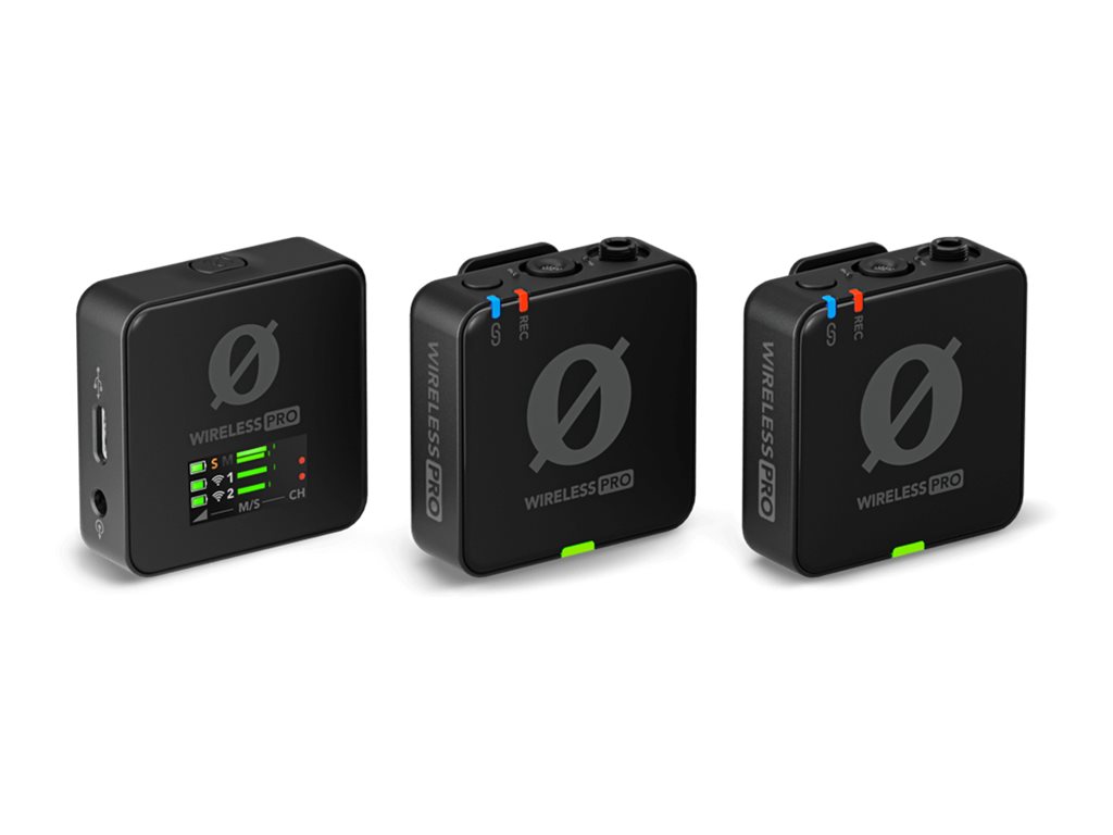 RØDE Wireless PRO Trådløst mikrofonsystem Trådløs Omni-directional Sort