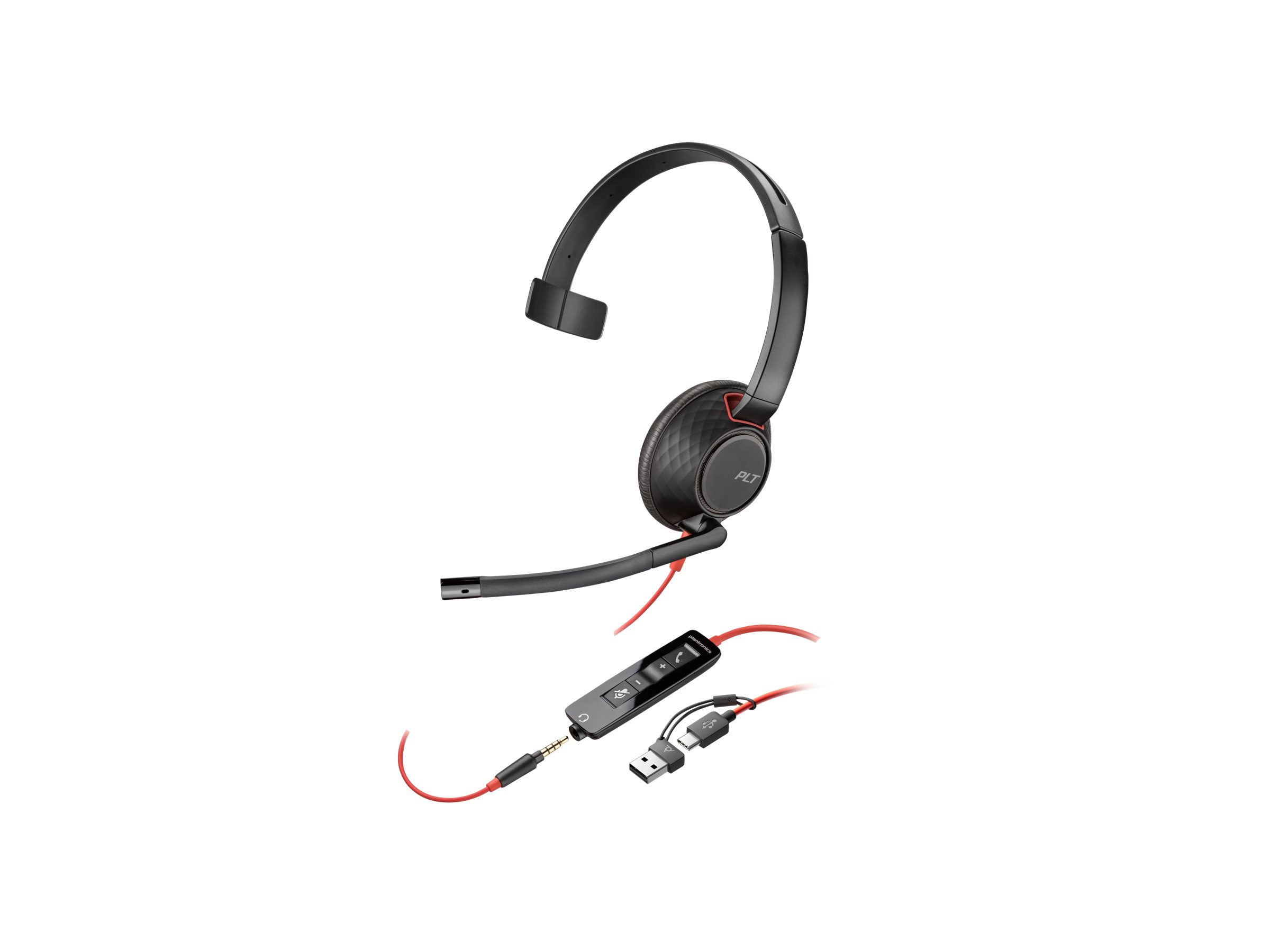 HP Poly Blackwire 5210 Kablet Høretelefoner Sort billede