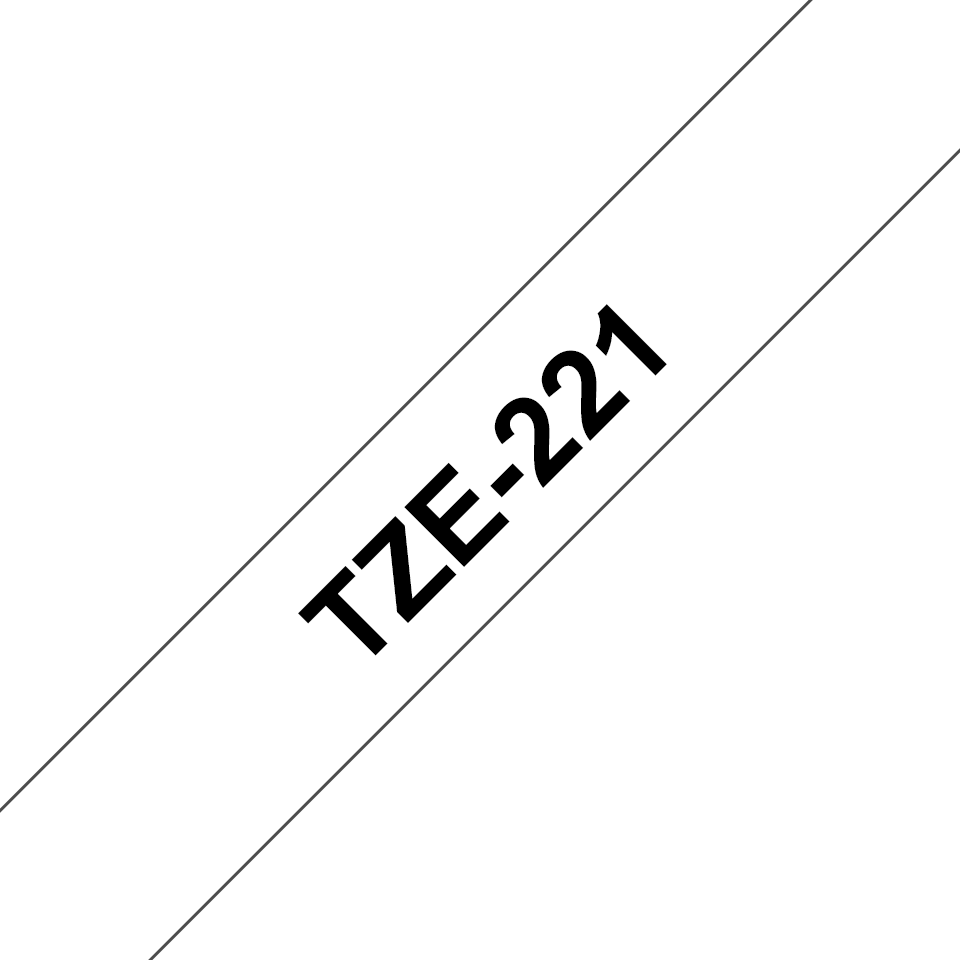 Brother TZe 221 Lamineret bånd (0,9 cm x 8 m) 1kassette(r) billede