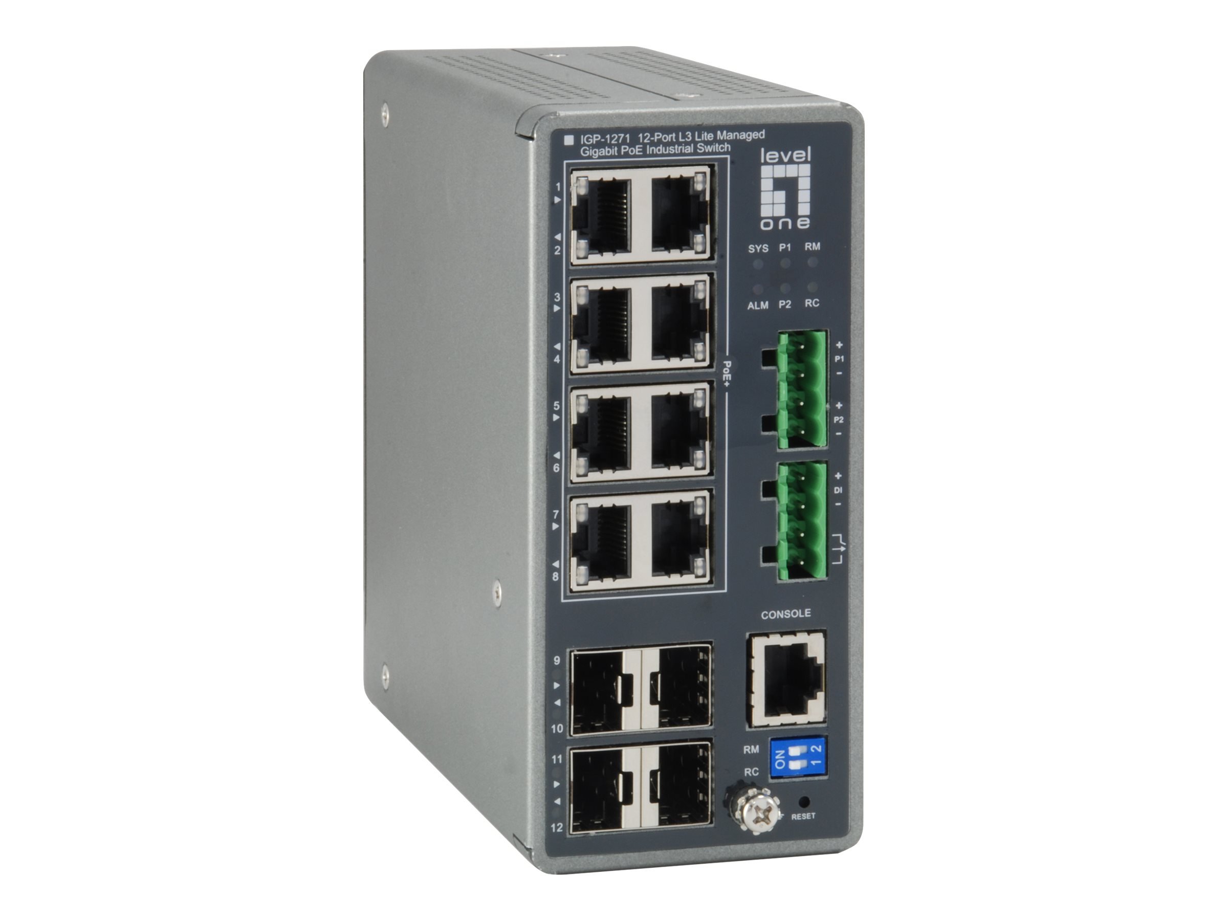 LevelOne IGP-1271 - switch - 12 ports - Managed