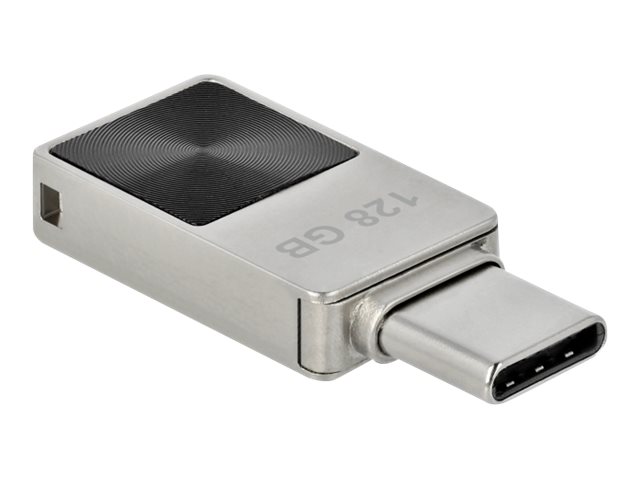 DeLOCK Mini Memory Stick 128GB USB-C 3.2 Gen 1 USB stick Sort Sølv