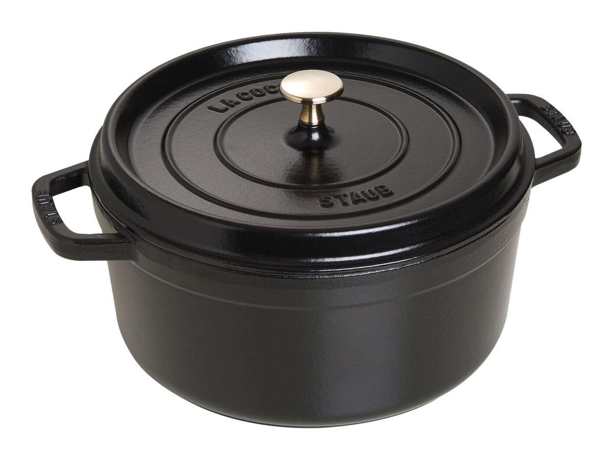Staub 40509-310-0, 5,2 L, Sort, Støbejern, Emalje, Keramisk, Gas, Halogen, Induktion, 260 °C