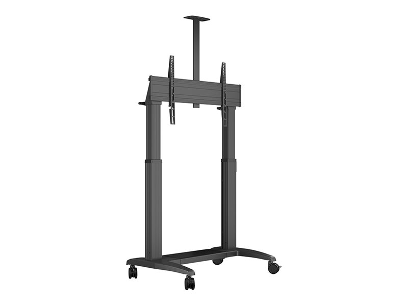 Multibrackets M Motorized Public Floorstand Dual Pillar 180 HD - Vogn med hjul - motoriseret - for fladt panel/videokonferencelkamera - aluminium - sort - skærmstørrelse: 75-110