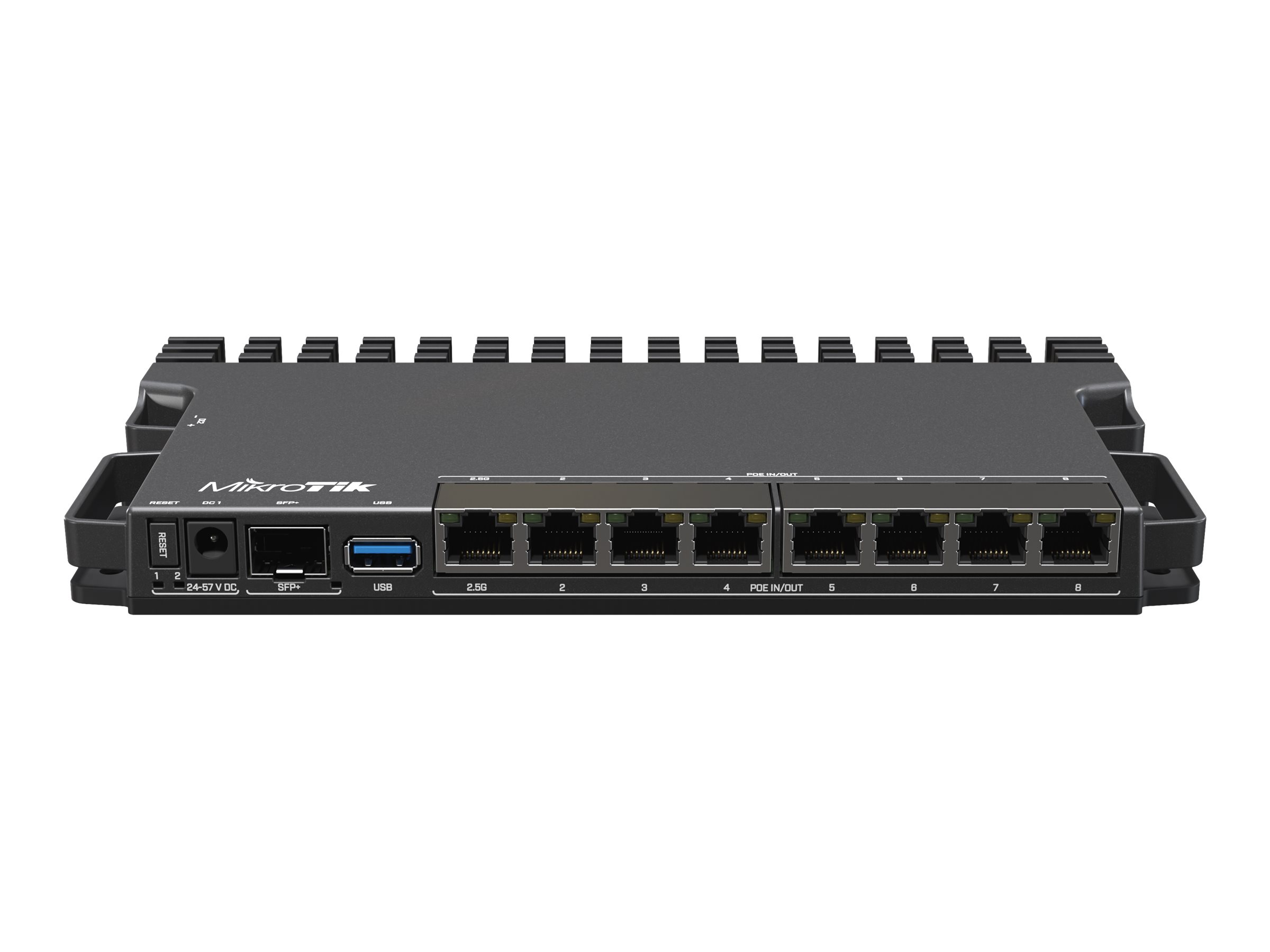 MikroTik RB5009UPR+S+IN 9-Port POE (130W) Router (7x 1G RJ45 / 1x 2.5G RJ45 / 1x 10G SFP+) - Router