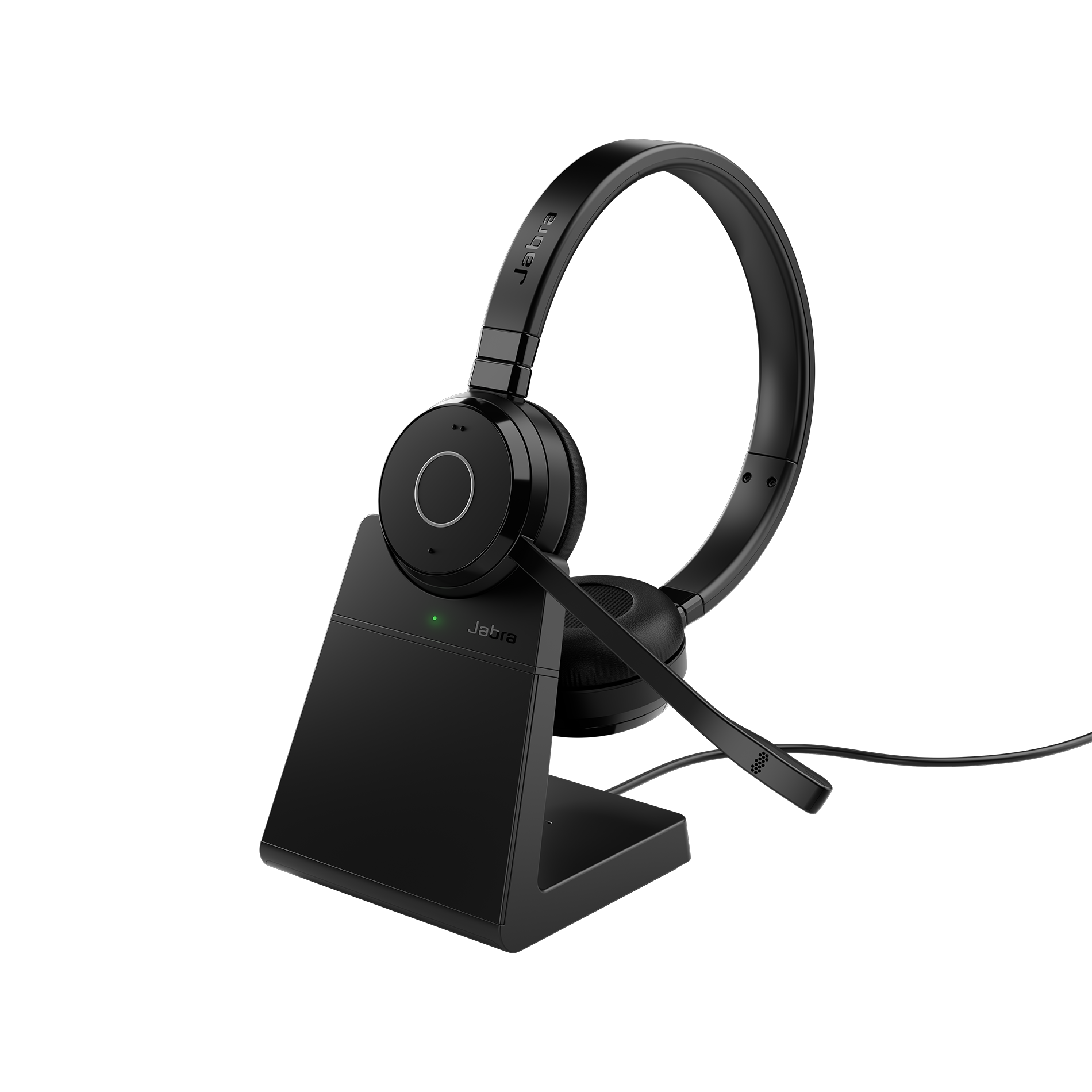Jabra Evolve 65 TE Bluetooth-headset og opladningsstation, MS, USB-A, stereo