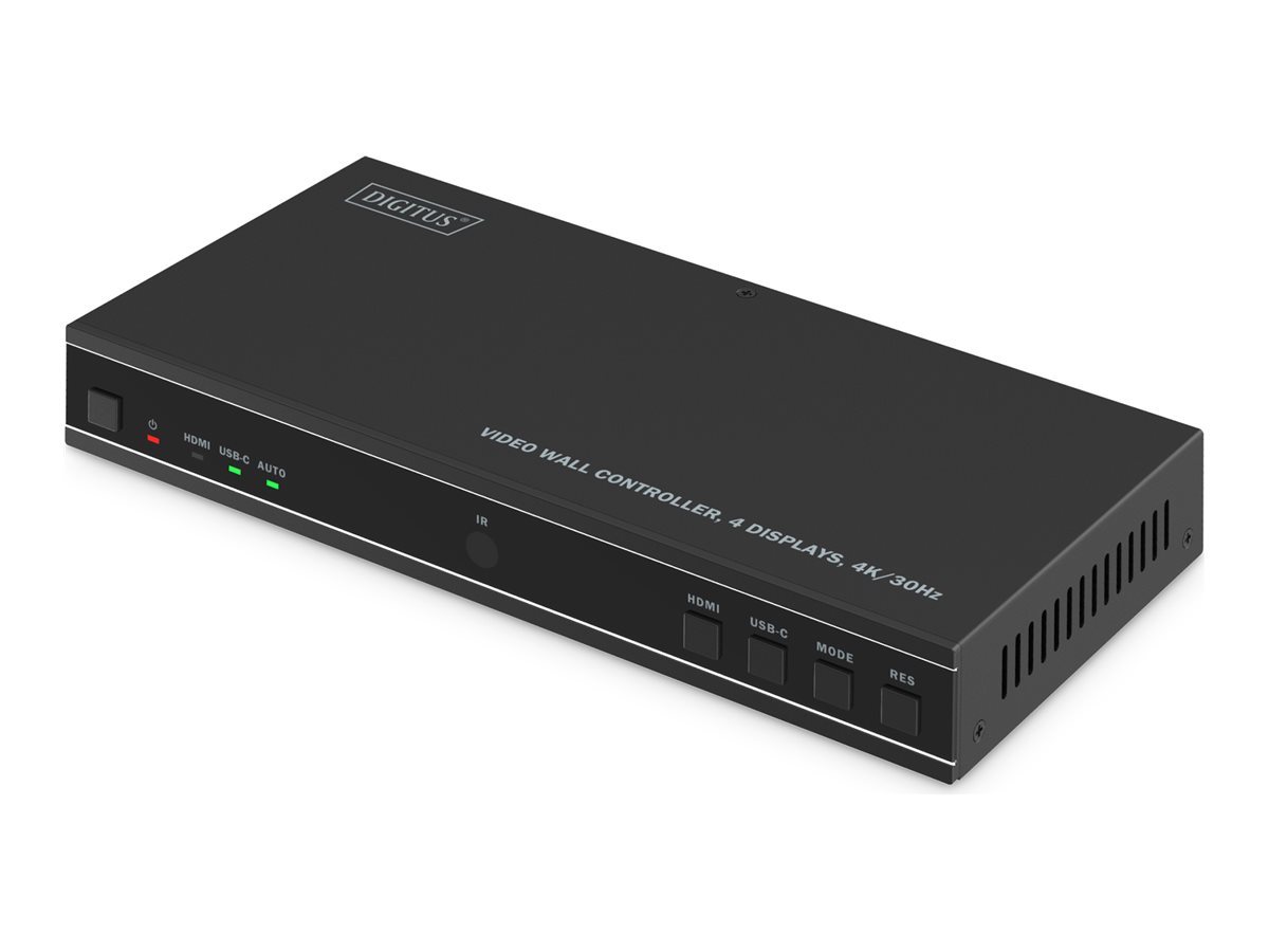 DIGITUS videovæg-controller til 4 skærme - 4K/30 Hz