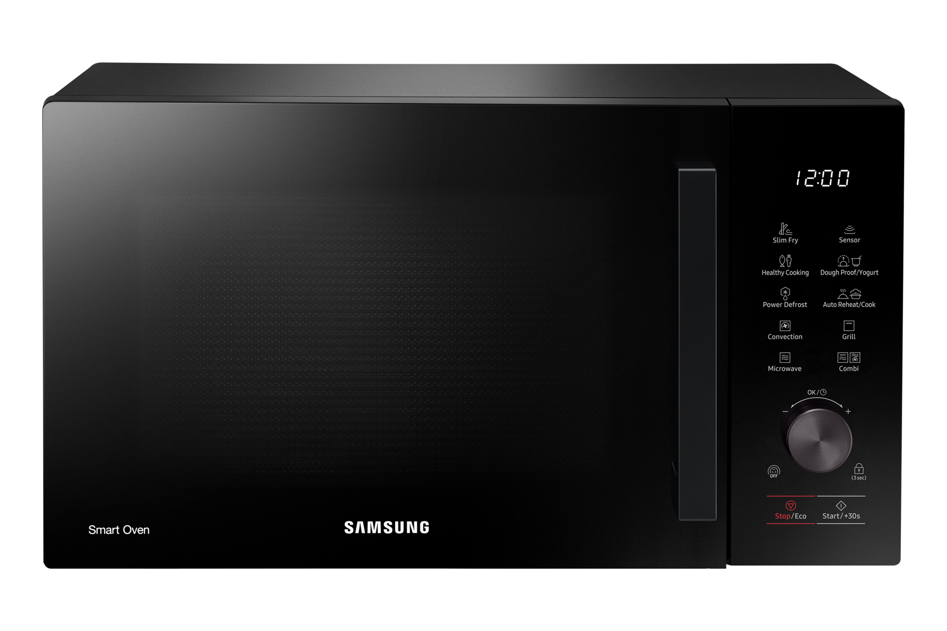 Samsung MC28A5137CK, Bordplade, Kombination mikroovn, 28 L, 900 W, Indbygget skærm, LED