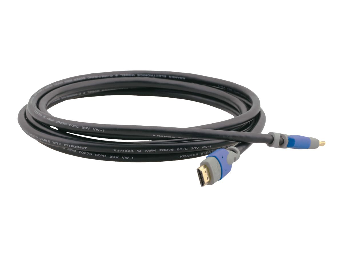 Kramer C-HM/HM/PRO Series C-HM/HM/PRO-20 HDMI-kabel med Ethernet 6.1m Sort