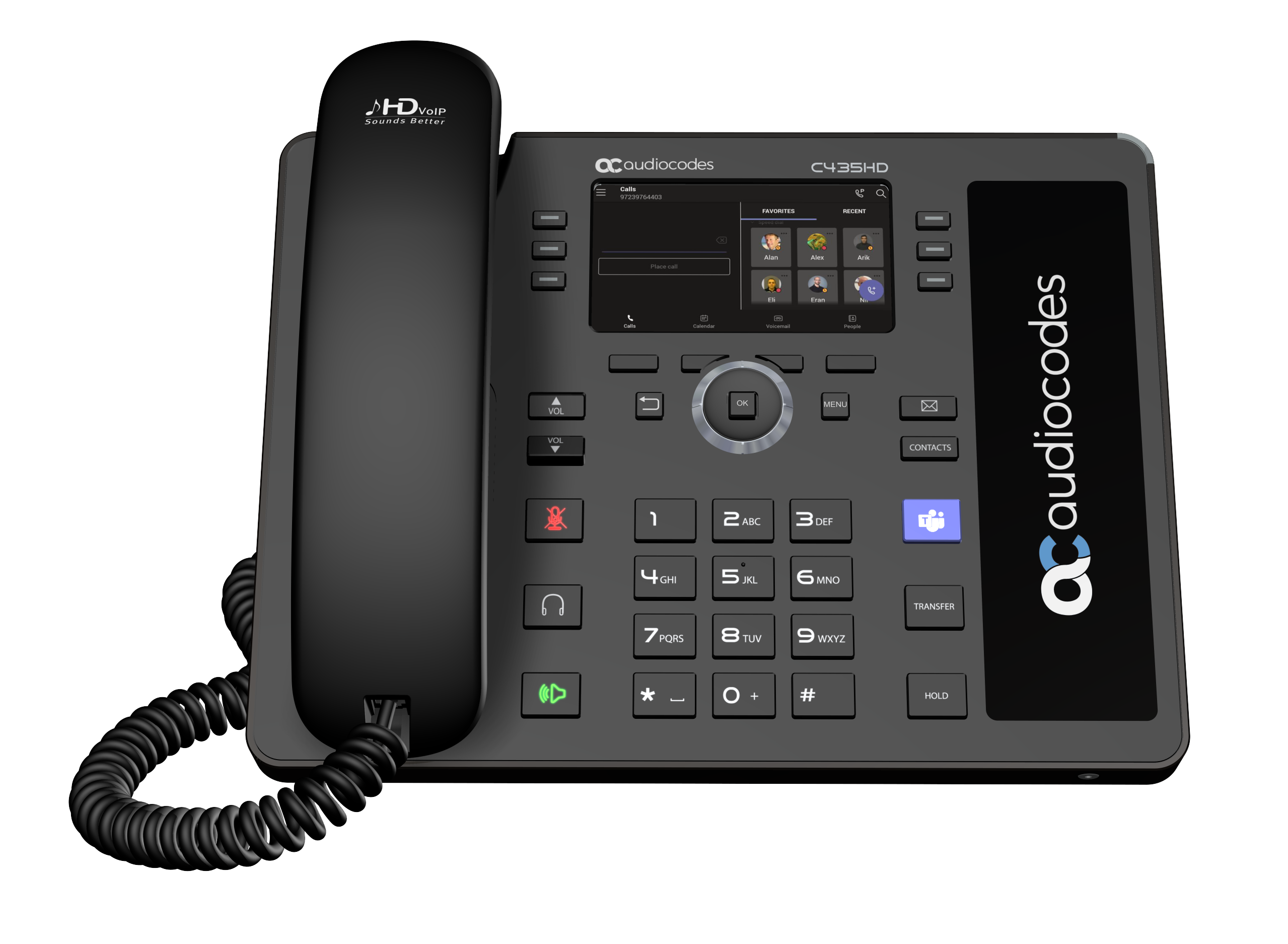 AudioCodes Teams C435Hd-R Ip-Phone Poe