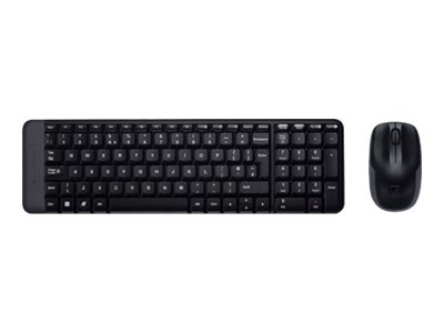 Logitech Wireless Combo MK220 - Sæt med mus og tastatur - trådløs - 2.4 GHz - Internationalt engelsk