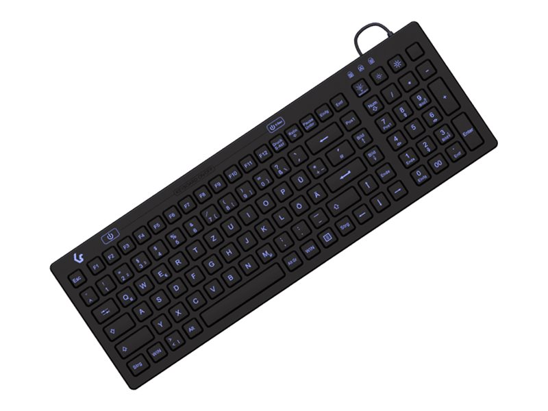 RAIDSONIC KeySonic KSK-6031INEL-B industrielt tastatur (DE, QWERTZ) - USB, sort