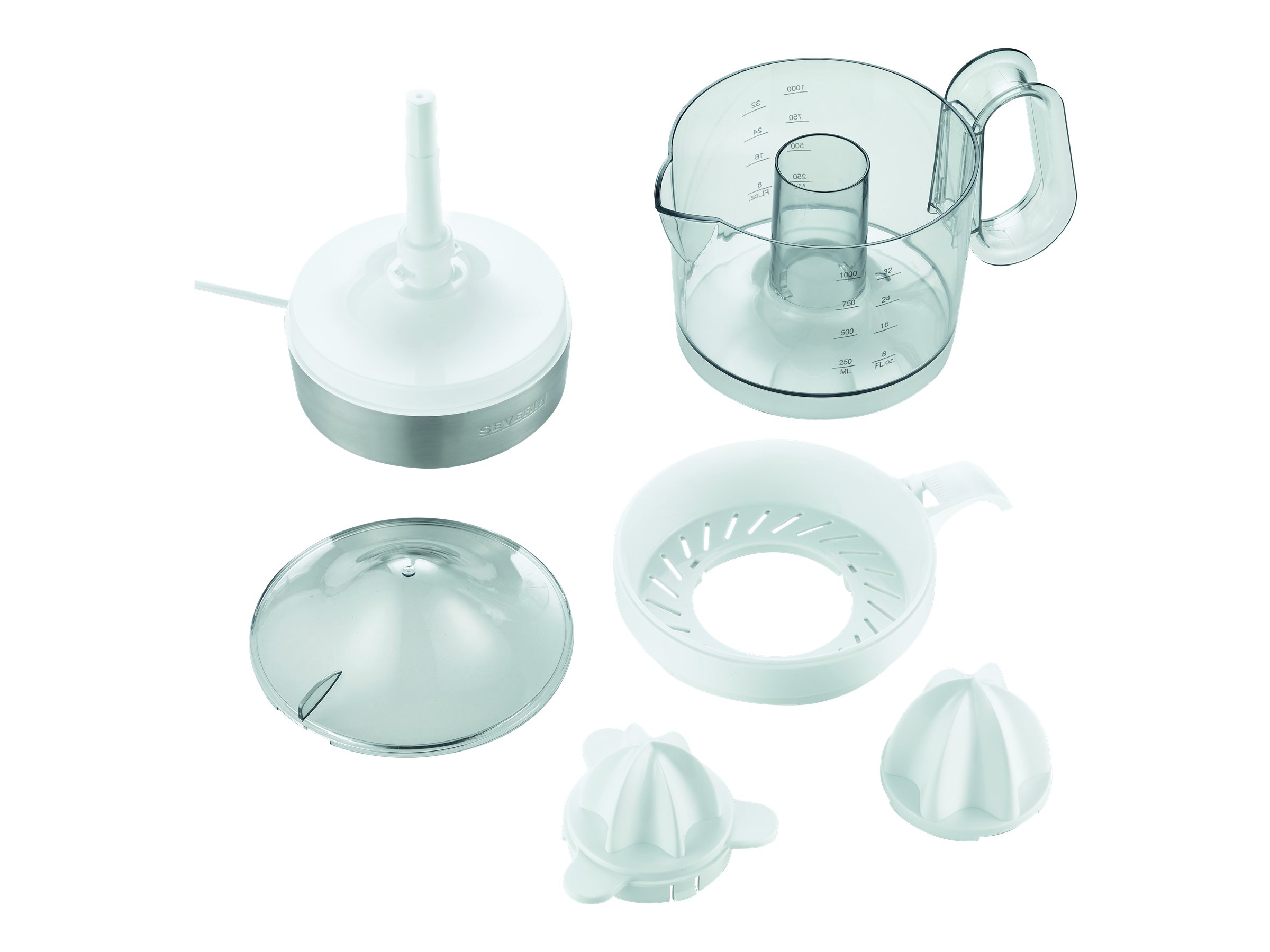 SEVERIN CP 3535 - Citruspresser - 1 liter - 40 W - børstet rustfrit stål/hvid