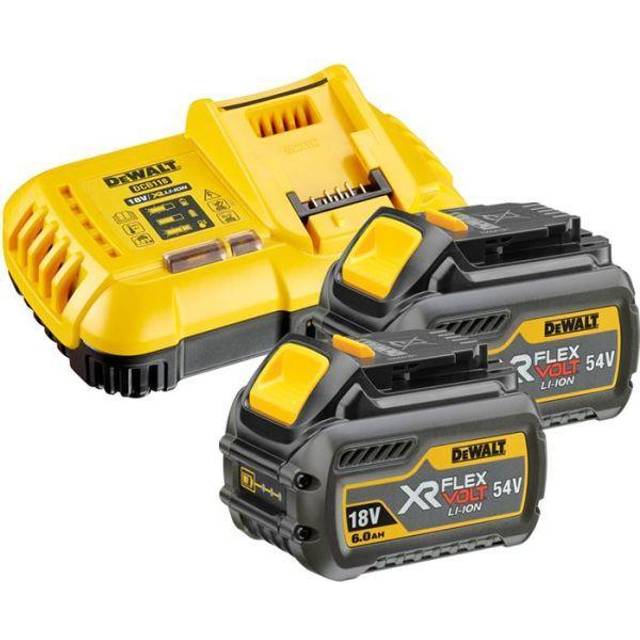 DeWALT DCB118T2-QW, Batterioplader, Lithium-Ion (Li-Ion), DeWalt, Sort, Gul, Lithium-Ion (Li-Ion), 2 stk