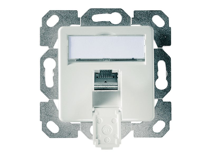 Telegärtner AMJ45 8 K Up/50 Cat.6A - netværkssokkelmekanisme - 1 netværkssokkel - alpinhvid