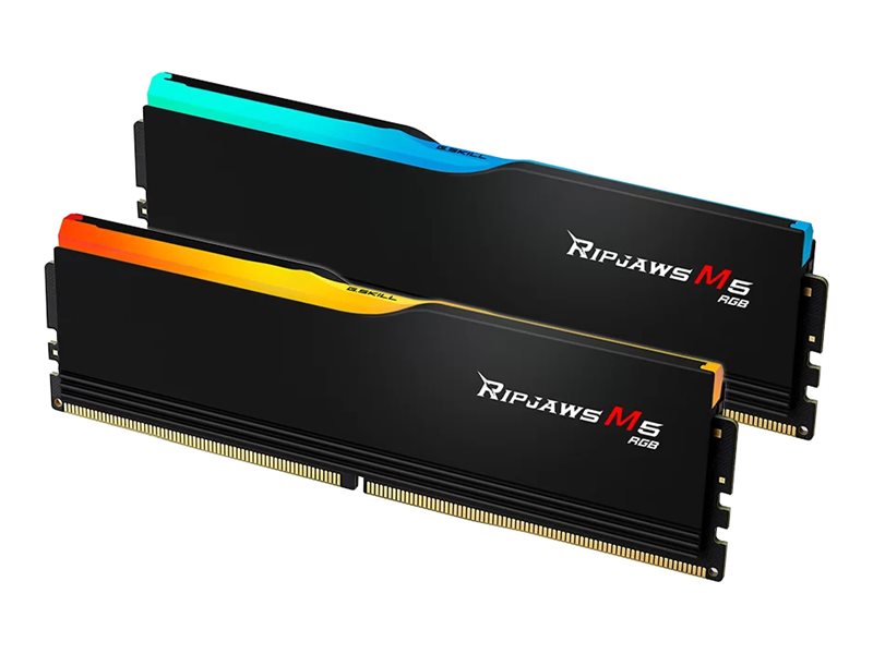 G.Skill Ripjaws M5 RGB DDR5-5200 - 48GB - CL40 - Dual Channel (2 pcs) - Intel XMP - Sort med RGB