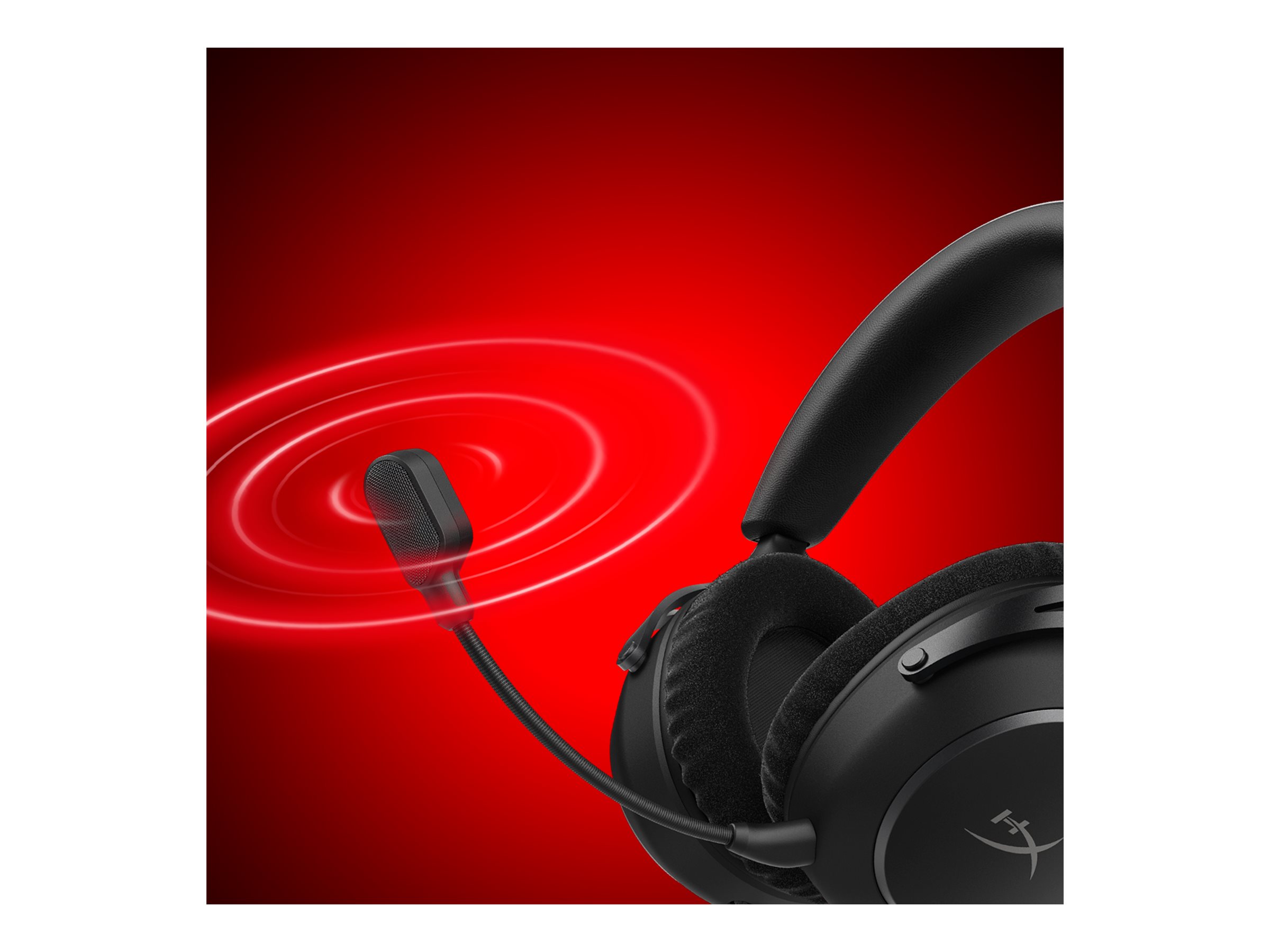 HyperX Cloud Alpha 2 - Headset - fuld størrelse - Bluetooth/2,4 GHz radiofrekvens - trådløs, kablet - 3,5 mm jackstik, USB-C - sort