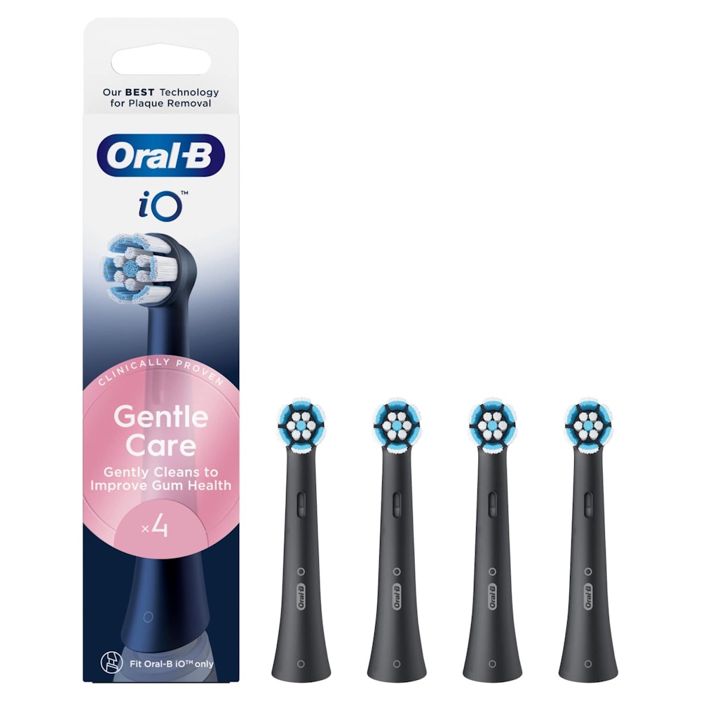 KONCÓWKI ORAL-B IO RB SB-4 GENTLE CLEAN BLACK (4-PAK)
