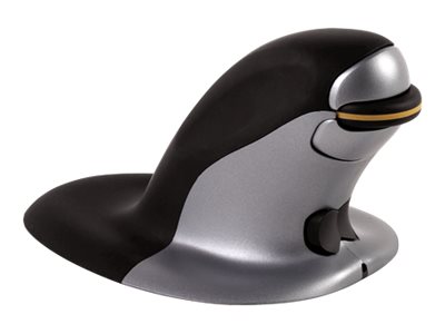 Fellowes Penguin Medium - Vertical mouse - Laser - Sølv