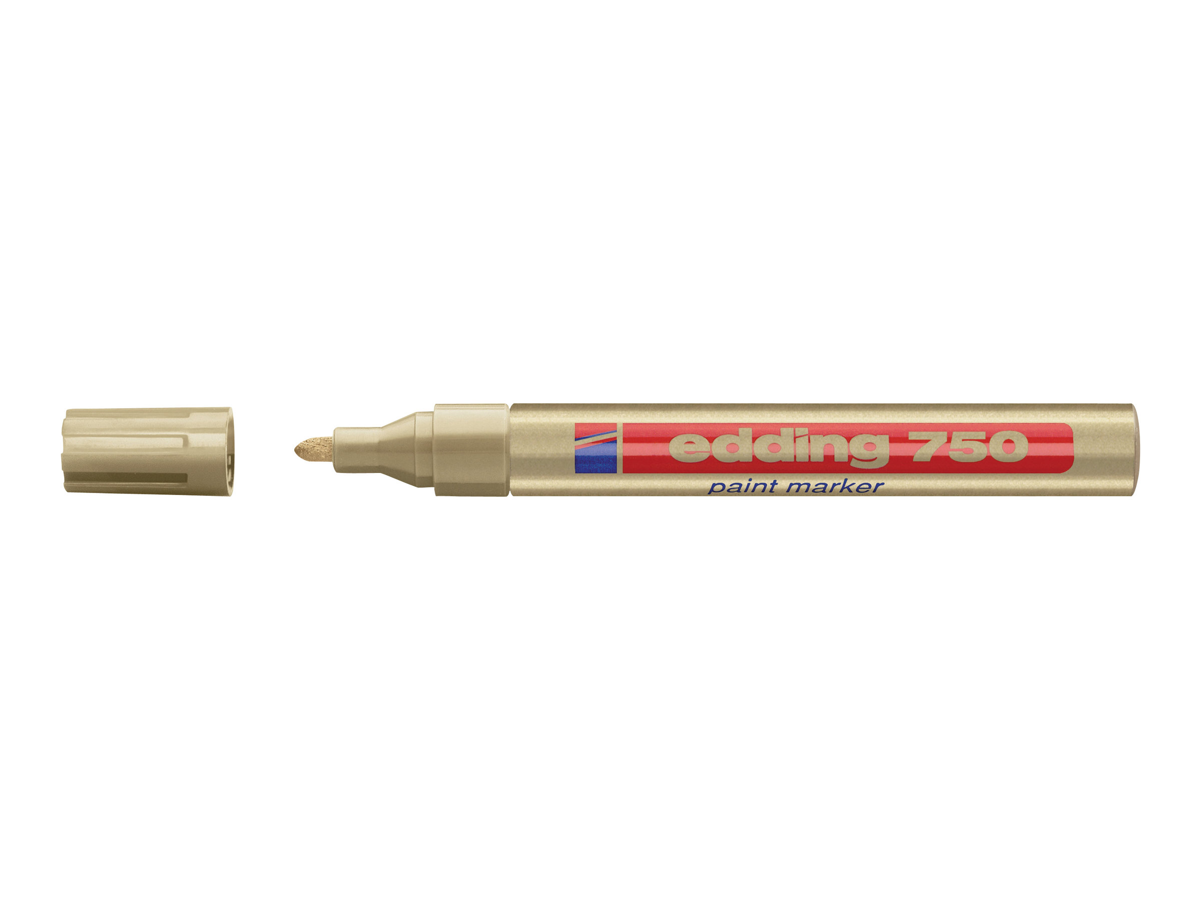 Marker Edding 750 permanent, guld 2-4mm rund spids