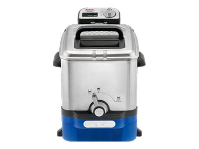 Tefal FR 8040 - deep fryer - Oleoclean Pro Inox & Design, 3,5 L, 1,2 kg, Black / Stainless Steel, 2300 W, 348 mm