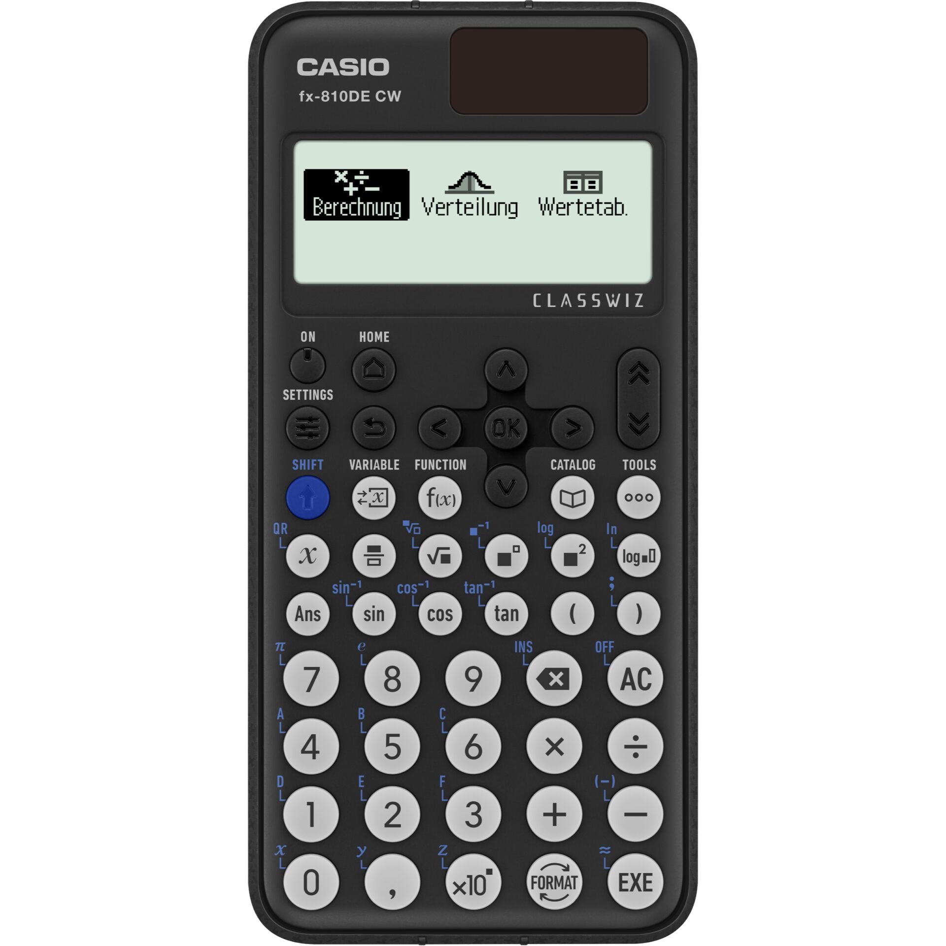Casio FX-810DE CX, Lomme, Videnskabelig, 12 cifre, Batteri, Sort