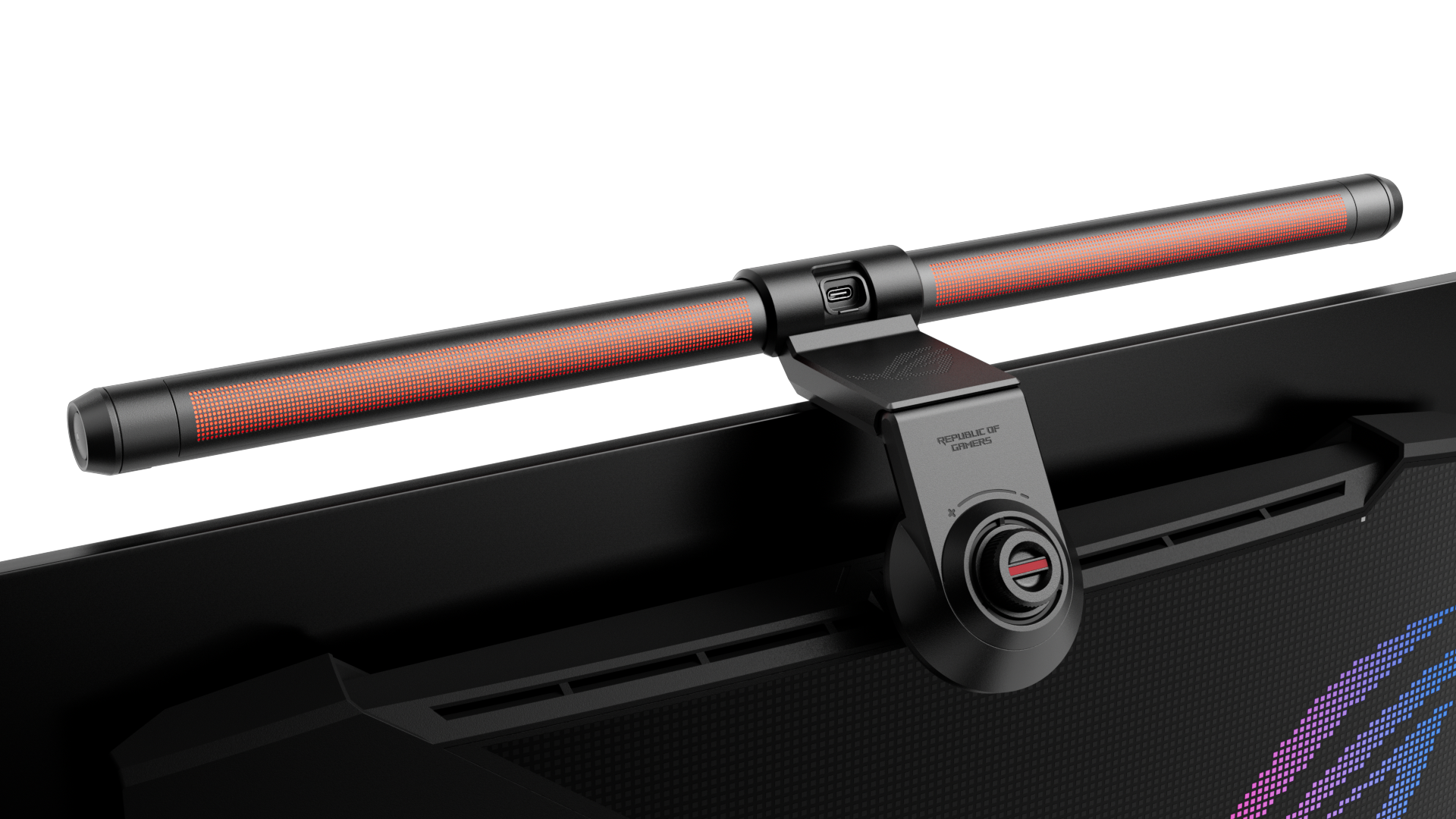 ASUS ALB01 | ROG Aura Monitor Light Bar, USB-C 5W | Sort skærm tilbehør - GEEKD.dk