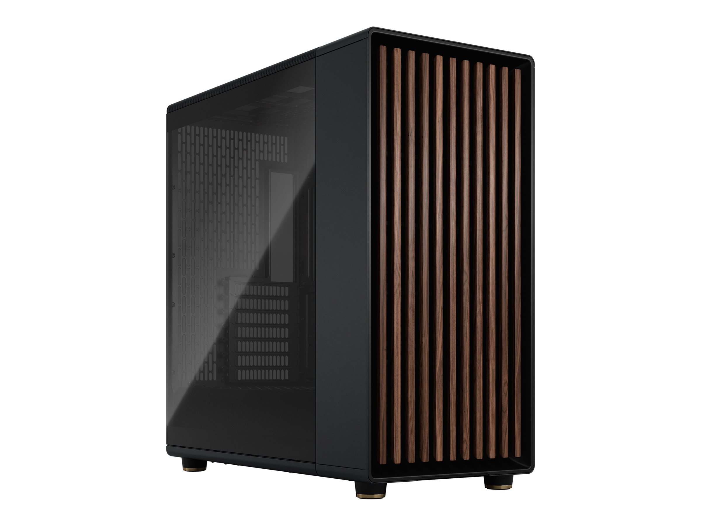 Fractal Design North XL - Tower - udvidet ATX - sidepanel med vindue (hærdet glas) - ingen strømforsyning (ATX) - sort - USB/Audio/Mic