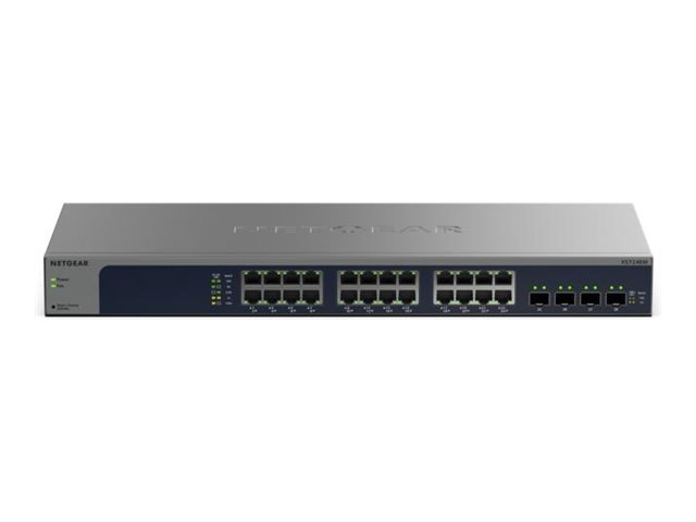Netgear Easy Smart XS724EM - v2 - switch - 28 ports - smart - rack-mountable