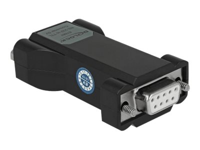 DeLock Converter 1 x Serial RS-232 DB9 female to 1 x Serial TTL / CMOS 5 V DB9 male ESD protection 3 kV and extended temperature range Seriel adapter