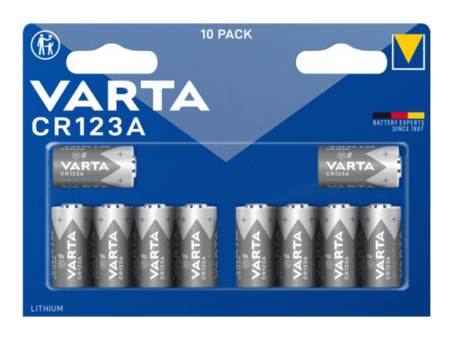 VARTA Professional battery - cylindrical - 10 x CR123A - primary lithium manganese