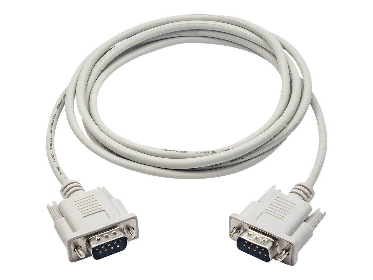 Akyga AK-CO-03 - Serielt kabel - RS-232 (han) til RS-232 (han) - 2 m - tommelskruer - hvid
