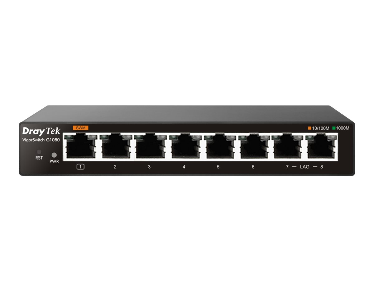 Draytek VigorSwitch G1080 Switch 8-porte Gigabit Ethernet