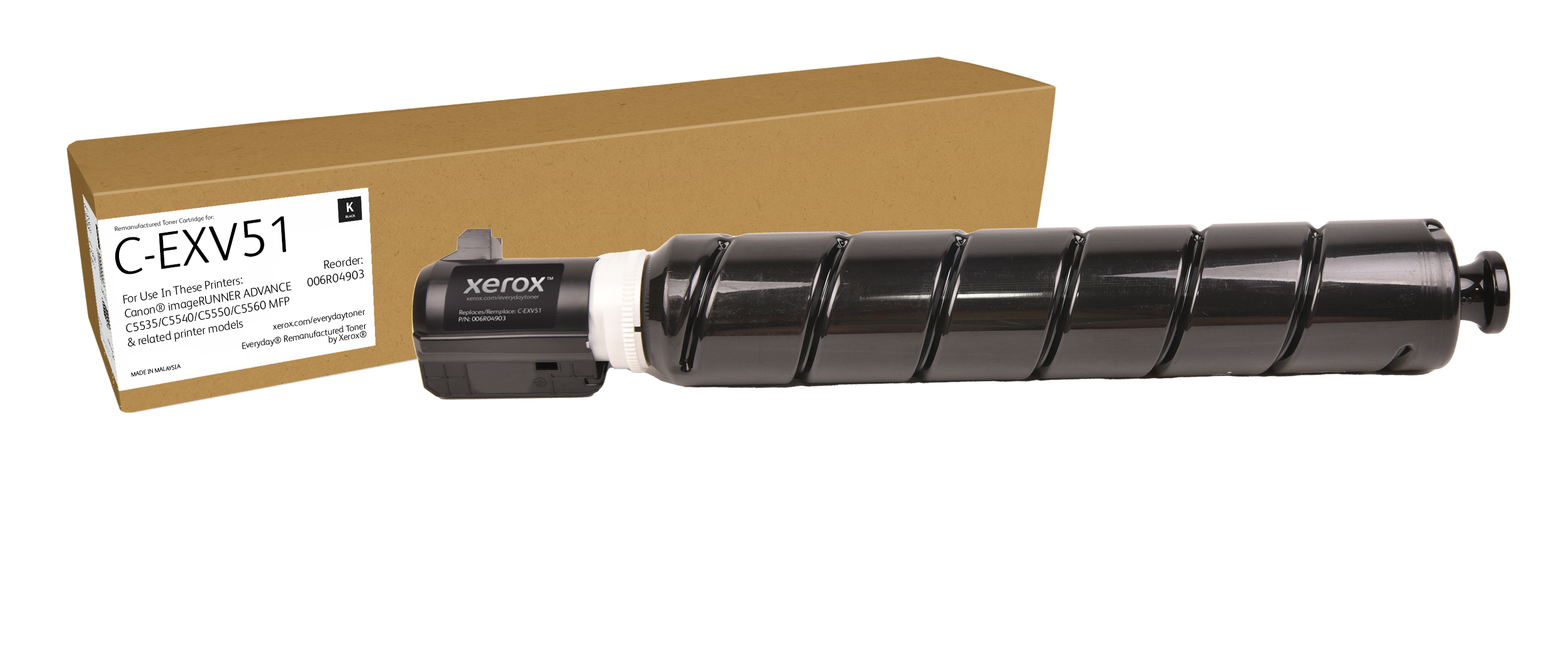 Xerox Everyday - black - compatible - remanufactured - toner cartridge (alternative for: Canon 0481C002 Canon C-EXV51) - Green World Alliance return programme