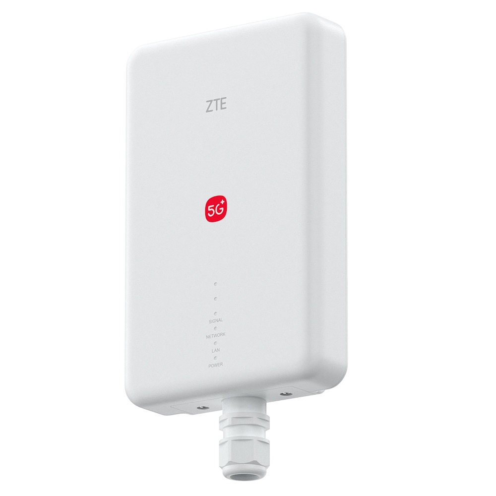 Udendørs router ZTE G51F modem 5G NSA/SA LTE Cat.19 +13dBi ODU hvid (PL)