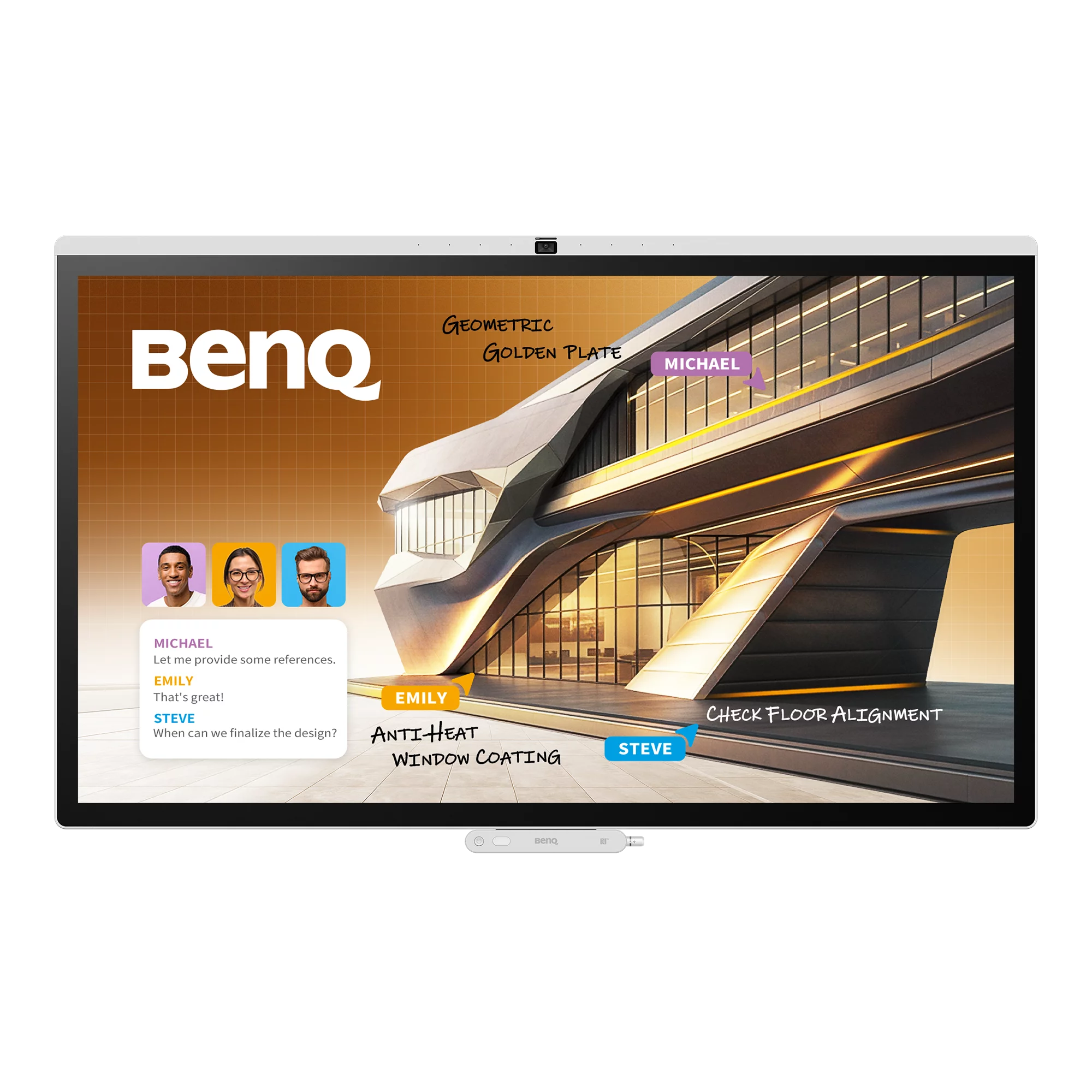 BenQ CP5505, 139,7 cm (55), 1209,6 x 680,4 mm, 450 cd/m², 3840 x 2160 pixel, 4K Ultra HD, ADS