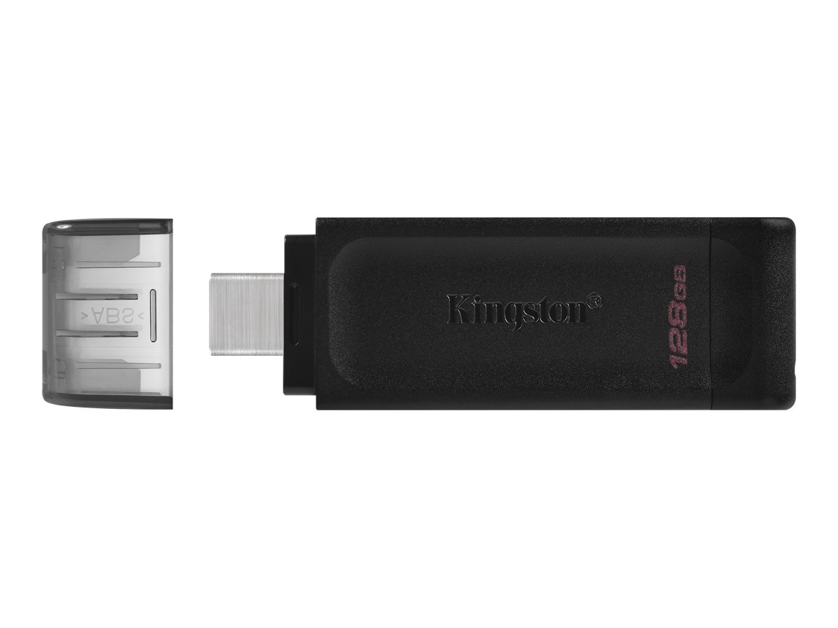 Kingston DataTraveler 70 128GB USB-C 3.2 Gen 1 USB stick Sort