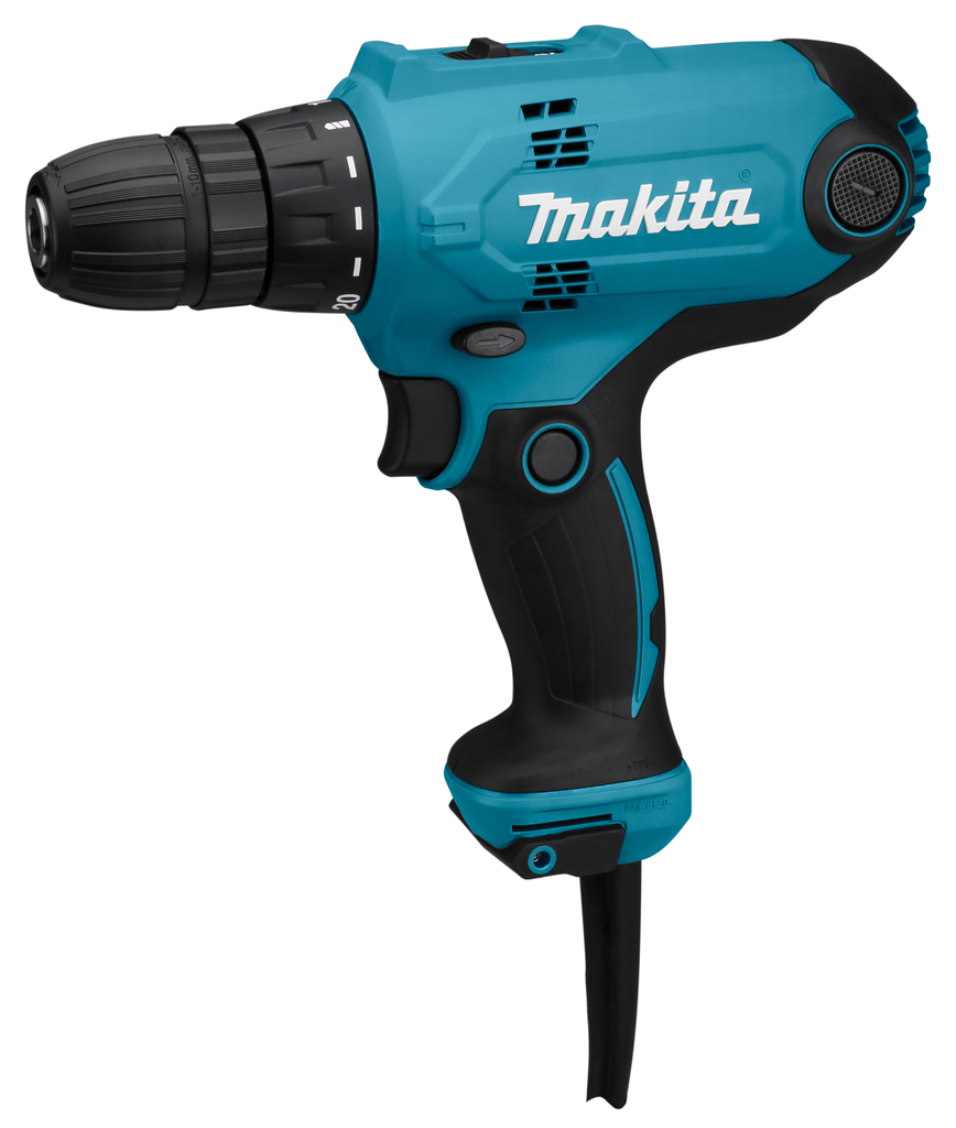 Makita DF0300, Pistolgreb boremaskine, Nøglefri, 1 cm, 1500 rpm, 2,8 cm, 1 cm