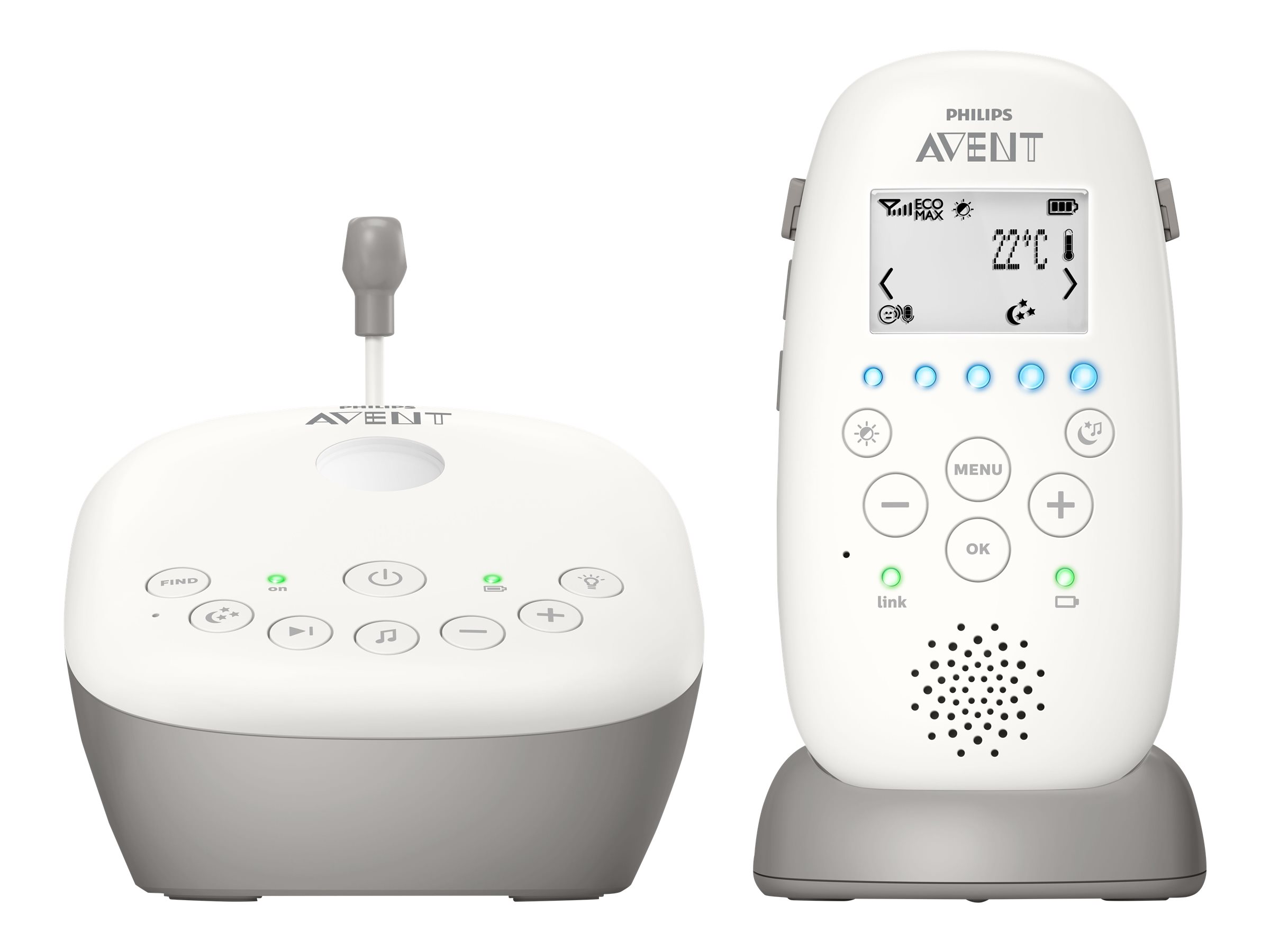 Philips Avent DECT baby monitor SCD733 - Baby overvågningssystem - DECT