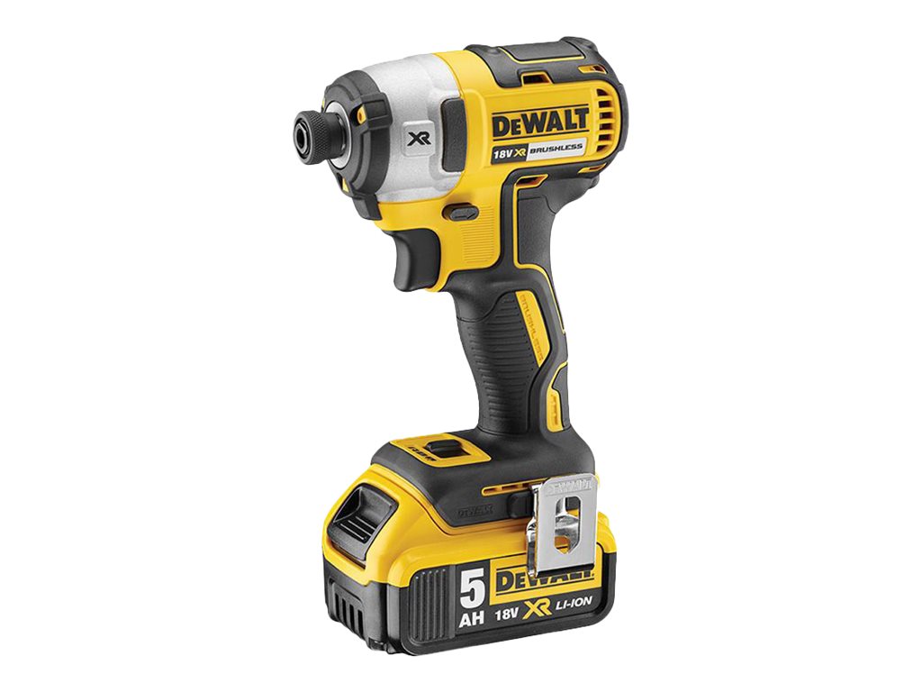 DeWALT DCF887P2-QW - Støddriver - ledningfri - 3-hastigheders - 1/4 unbrakosokkel - 205 N·m - 2 batterier - 18 V