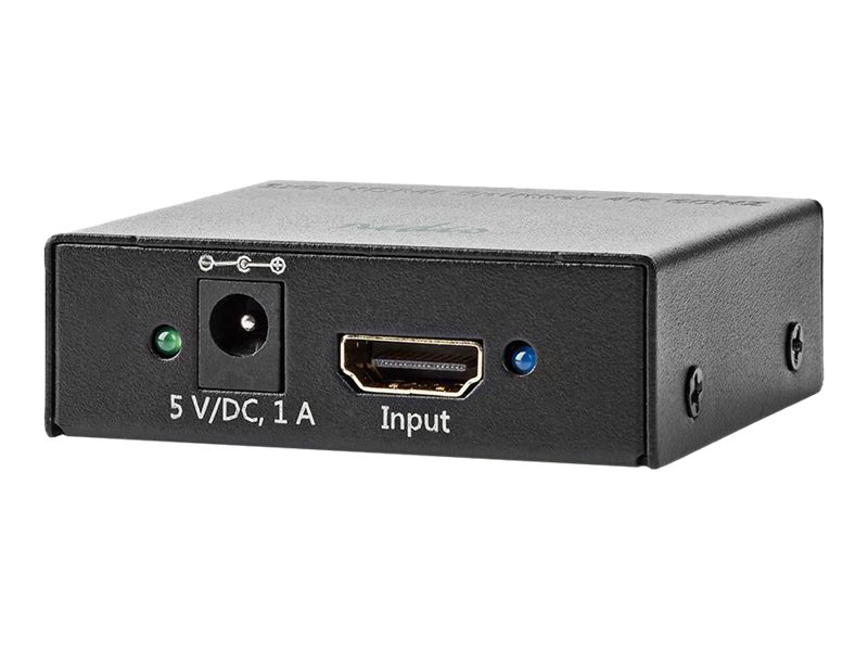 HDMI ™ Splitter | 2-Port port(s) | HDMI™ Input | 2x HDMI™ Output | 4K@60Hz | 18 Gbps | Metal | Antracit