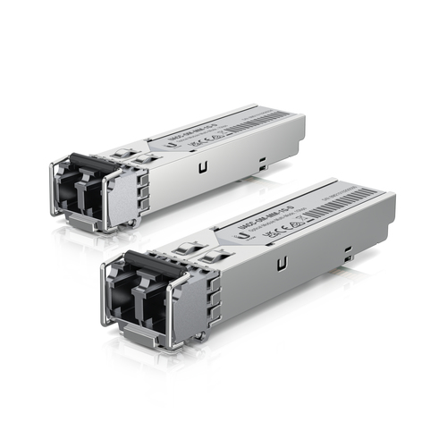 Ubiquiti UACC-OM-MM-1G-D-2 SFP Multi-mode Duplex Fiber Transceiver 550m 850nm (Pack of 2)