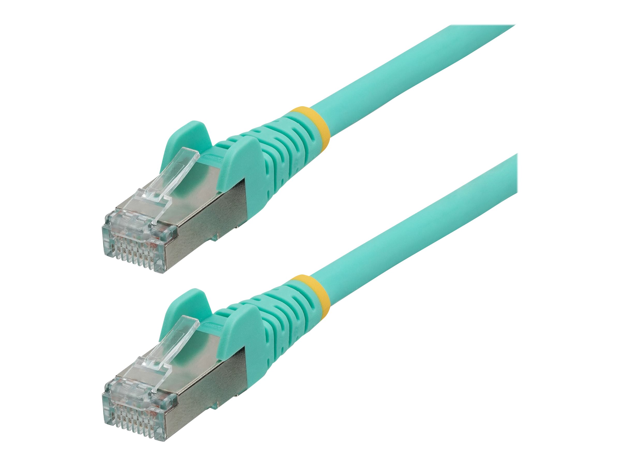 StarTech.com 1.5m CAT6a Cable - Aqua - Low Smoke Zero Halogen (LSZH) - 10GbE 500MHz 100W ++ Snagless RJ-45 w/Strain Reliefs S/FTP Network Patch Cord