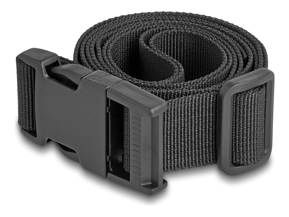 Delock - Rem for bagage - justerbar, 1,5 m - sort (pakke med 2)