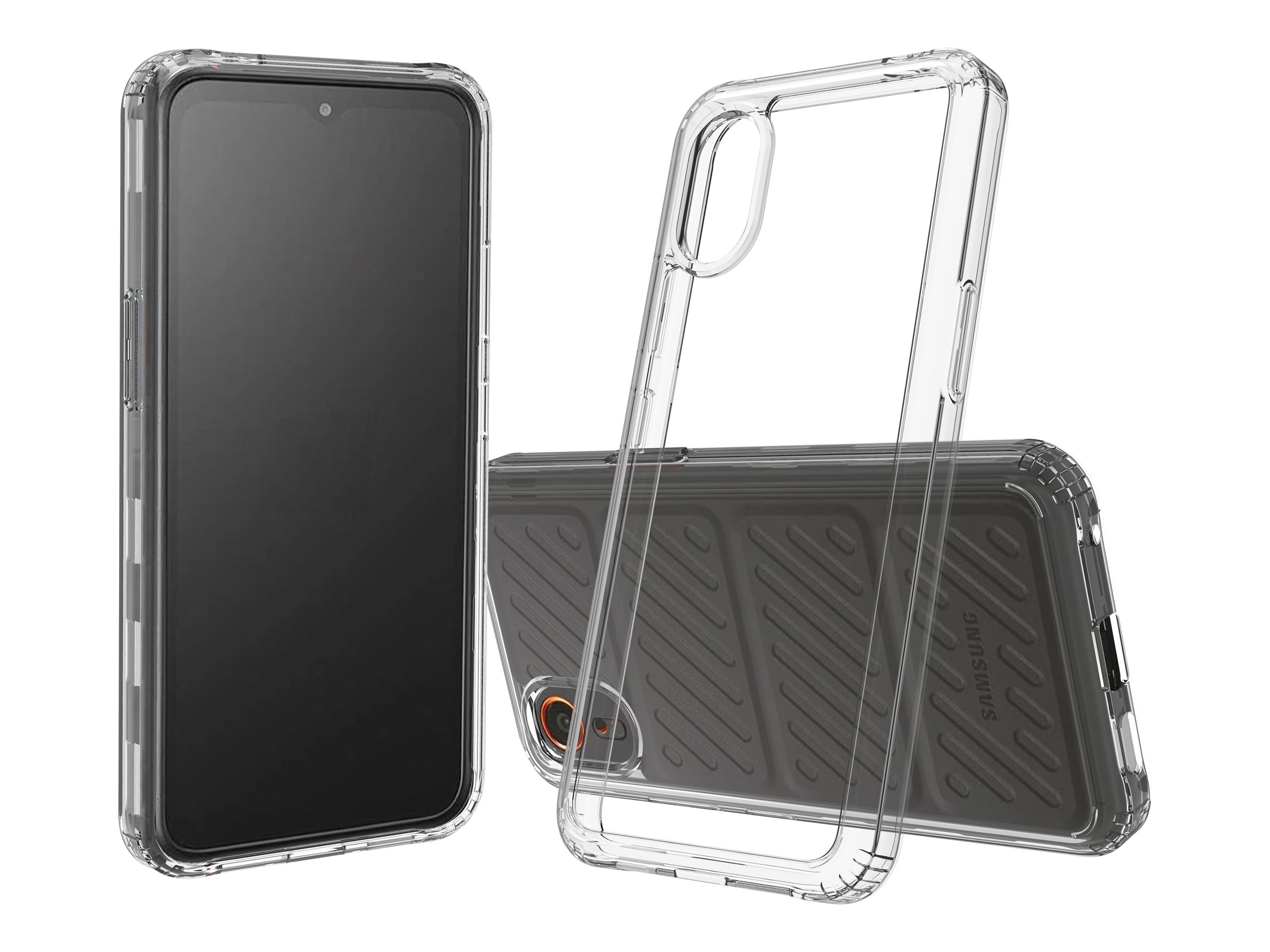 Screenor Bumper - Bagsidecover til mobiltelefon - termoplastisk polyuretan (TPU), akryl - gennemsigtig - for Samsung Galaxy XCover7