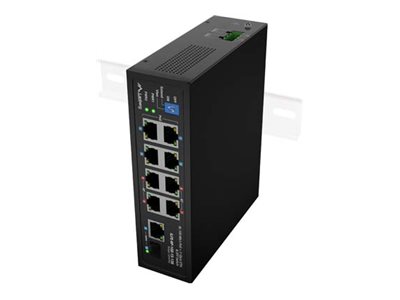 Lanberg ILFE-8P-1GE-1S-120 - switch - 8 ports - unmanaged - rack-mountable