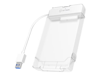 ICY BOX Adapter for 1x HDD/SSD with USB 3.0 Type-A interface and plastic enclosure