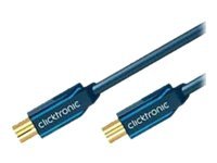 ClickTronic Koaxialkabel Premiumkabel | Koaxialkontakt  Koaxialkoppling | 2,0 m | > 95 dB