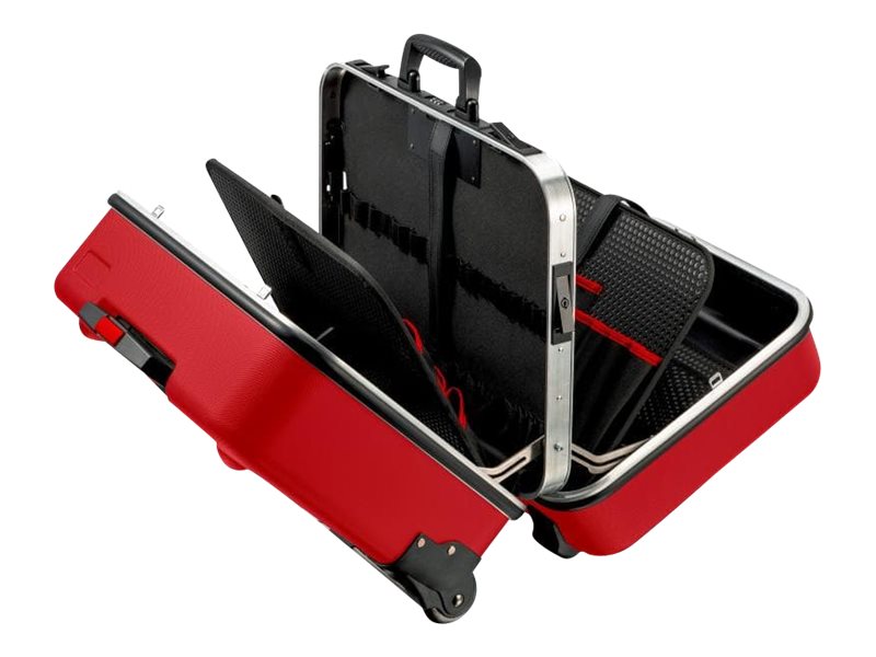 Knipex BIG Twin Move RED - Rulletaske til værktøjer - robust polyesterstof